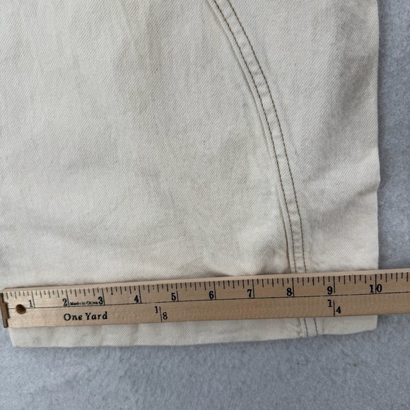 Pacsun Jessie High Rise Baggy Womens 23 Off White Wide Leg Rigid Denim Gorp NWT - Picture 11 of 13